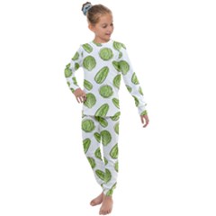 Cabbage Pattern 7 Kids  Long Sleeve Set 