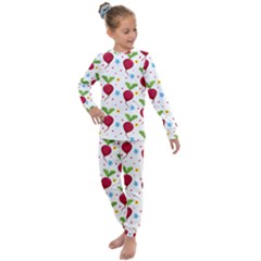 Beetroot Pattern 5 Kids  Long Sleeve Set 