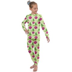 Beetroot Pattern 10 Kids  Long Sleeve Set 