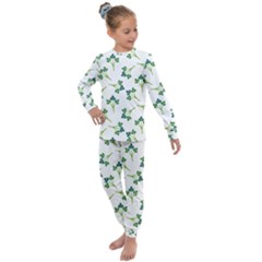 Coriander Pattern 8 Kids  Long Sleeve Set 