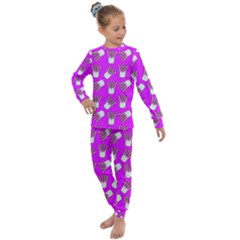 Fennel Pattern 1 Kids  Long Sleeve Set 