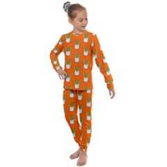 Fennel Pattern 20 Kids  Long Sleeve Set 