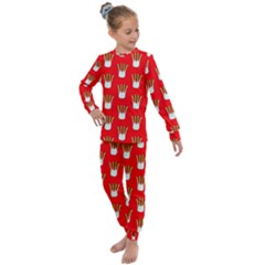 Fennel Pattern 23 Kids  Long Sleeve Set 