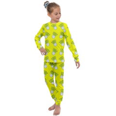 Fennel Pattern 25 Kids  Long Sleeve Set 