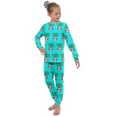 Fennel Pattern 30 Kids  Long Sleeve Set 