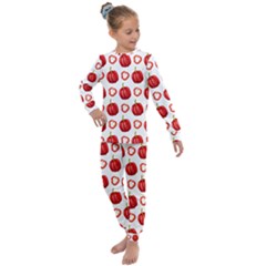 Capsicum Pattern 14 Kids  Long Sleeve Set 