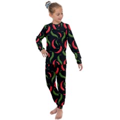 Chili Pattern 5 Kids  Long Sleeve Set 