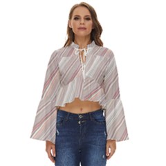 Marble Texture Marble Painting Boho Long Bell Sleeve Top