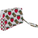 Strawberries Pineapples Fruits Wristlet Pouch Bag (Small) View2