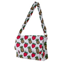 Strawberries Pineapples Fruits Full Print Messenger Bag (m) by Loisa77