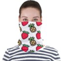 Strawberries Pineapples Fruits Face Seamless Bandana (Adult) View1