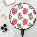 Strawberries Pineapples Fruits Wireless Fast Charger(Black) View1