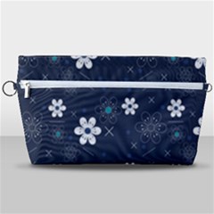 Blue Background Abstract Seamless Handbag Organizer by Loisa77