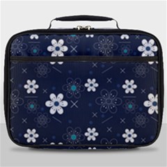 Blue Background Abstract Seamless Full Print Lunch Bag by Loisa77