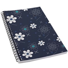 Blue Background Abstract Seamless 5 5  X 8 5  Notebook by Loisa77