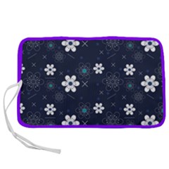 Blue Background Abstract Seamless Pen Storage Case (l) by Loisa77