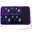 Blue Background Abstract Seamless Pen Storage Case (L) View2