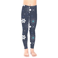 Blue Background Abstract Seamless Kids  Classic Winter Leggings