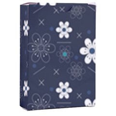 Blue Background Abstract Seamless Playing Cards Single Design (rectangle) With Custom Box