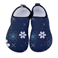 Blue Background Abstract Seamless Kids  Sock-style Water Shoes by Loisa77