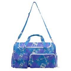 Background Abstract Texture Pattern Sports Gym Duffle Bag With Shoe Compartment