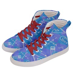 Background Abstract Texture Pattern Women s Hi-top Skate Sneakers by Loisa77