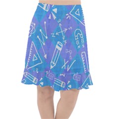 Background Abstract Texture Pattern Fishtail Chiffon Skirt by Loisa77