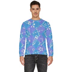 Background Abstract Texture Pattern Men s Fleece Sweatshirt