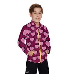 Pattern Pink Abstract Heart Kids  Windbreaker