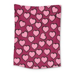 Pattern Pink Abstract Heart Medium Tapestry