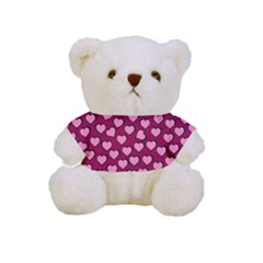 Pattern Pink Abstract Heart Full Print Cuddly Teddy Bear by Loisa77