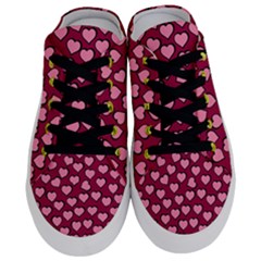 Pattern Pink Abstract Heart Half Slippers by Loisa77