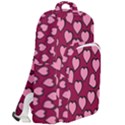 Pattern Pink Abstract Heart Double Compartment Backpack View2