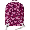 Pattern Pink Abstract Heart Double Compartment Backpack View3