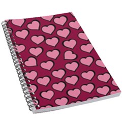 Pattern Pink Abstract Heart 5 5  X 8 5  Notebook by Loisa77