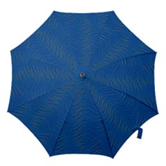 Blue Wave Abstract Texture Seamless Hook Handle Umbrellas (medium) by Loisa77