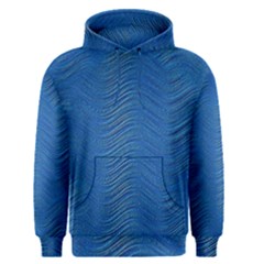 Blue Wave Abstract Texture Seamless Men s Core Hoodie