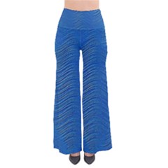 Blue Wave Abstract Texture Seamless So Vintage Palazzo Pants by Loisa77