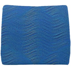 Blue Wave Abstract Texture Seamless Seat Cushion by Loisa77