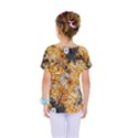 Leaf Yellow Point Flower White Kids  One Piece T-Shirt View2