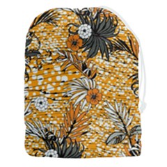 Leaf Yellow Point Flower White Drawstring Pouch (3xl) by Loisa77