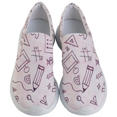 Background Pattern Doodle Wallpaper Women s Lightweight Slip Ons by Loisa77