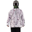 Background Pattern Doodle Wallpaper Men s Ski and Snowboard Waterproof Breathable Jacket View1