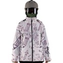 Background Pattern Doodle Wallpaper Men s Zip Ski and Snowboard Waterproof Breathable Jacket View1