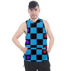 Background Pattern Geometric Game Men s Sleeveless Hoodie