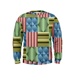 Patchwork Tile Pattern Mosaic Kids  Sweatshirt