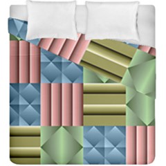 Patchwork Tile Pattern Mosaic Duvet Cover Double Side (king Size)