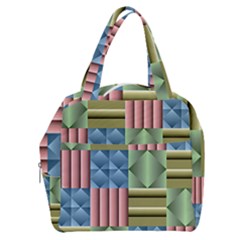 Patchwork Tile Pattern Mosaic Boxy Hand Bag by Loisa77