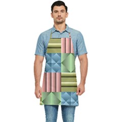 Patchwork Tile Pattern Mosaic Kitchen Apron by Loisa77