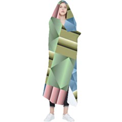 Patchwork Tile Pattern Mosaic Wearable Blanket by Loisa77